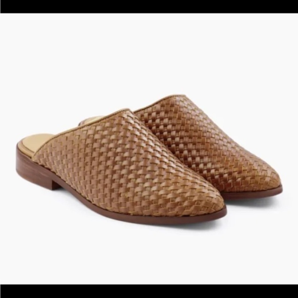 Nisolo Tan Woven Mules